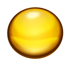 Golden, yellow oil drops, bubbles vector illustration. Oil and water bubbles background.