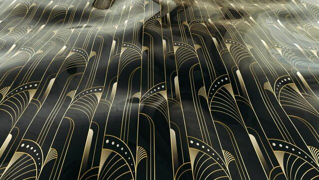 Art Deco Background Loop Video Animation