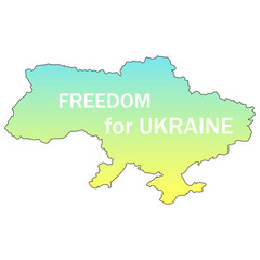 Freedom for Ukraine, vector, stop war, patriotic, background