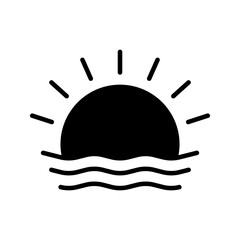 Sunshine icon. sign for mobile concept and web design. vector illustration
