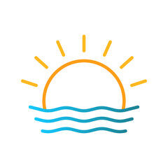 Sunshine icon. sign for mobile concept and web design. vector illustration