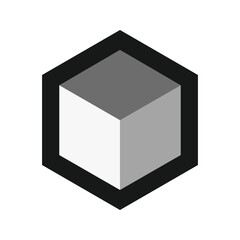 Cube icon. sign for mobile concept and web design. vector illustration