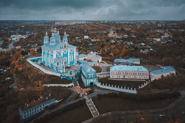 Holy Assumption Cathedral in city of Smolensk. Autumn