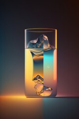 Formas abstractas estilo glassmorphism, desenfocado y degradado, aesthetic futurista, creado con IA generativa