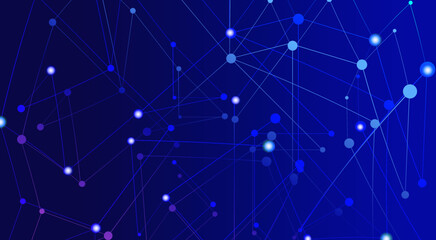 Global network connection concept. Big data visualization. Social network communication in the global computer networks. Internet technology. Business. Science. 