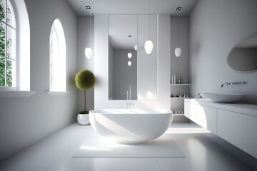 modern bathroom light interior design