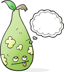 thought bubble cartoon pear