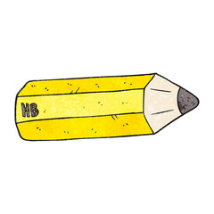 textured cartoon pencil