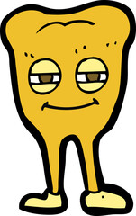 cartoon smiling tooth