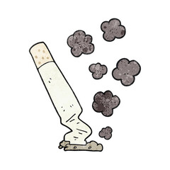 textured cartoon cigarette