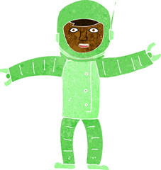 cartoon space man © lineartestpilot