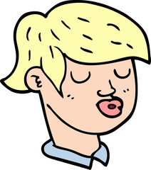 Fototapeta premium cartoon doodle of boys face