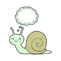 thought bubble cartoon cute snail