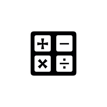 Calculator icon. Simple style finance poster background symbol. Calculator brand logo design element. Calculator t-shirt printing. vector for sticker.