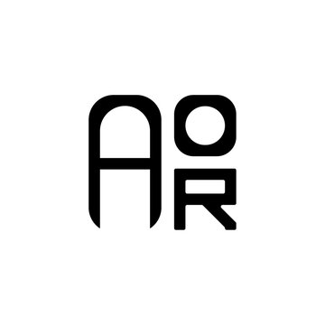 AOR letter logo abstract creative design. AOR unique design	