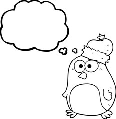thought bubble cartoon robin