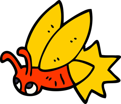 cartoon doodle lightning bug