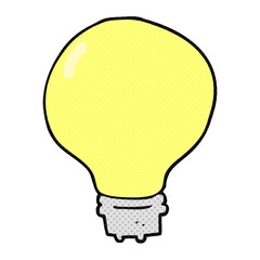 cartoon light bulb