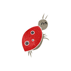 retro cartoon ladybug
