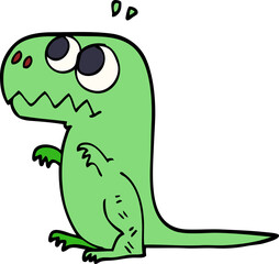 cartoon doodle prehistoric dinosaur