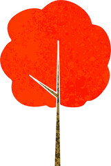 quirky retro illustration style cartoon tree