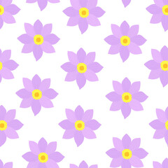 Fototapeta na wymiar Seamless pattern flowers vector illustration