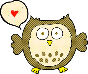 comic book speech bubble cartoon owl
