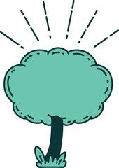 traditional tattoo style tree