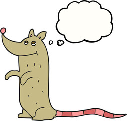 thought bubble cartoon rat