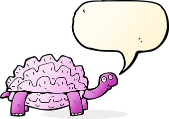 cartoon tortoise with speech bubble