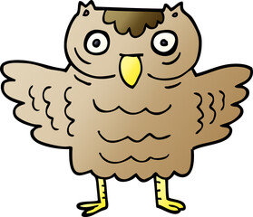 cartoon doodle funny owl