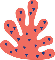 Hand drawn abstract cacti flat icon