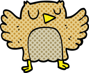 comic book style cartoon owl