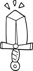 cartoon sword