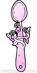 cartoon wooden spoon