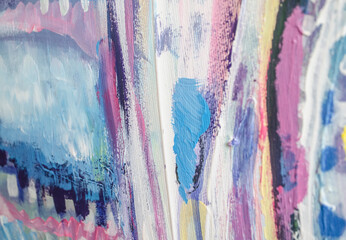 Textured abstract acrylic painting. Abstract art background. Color texture.