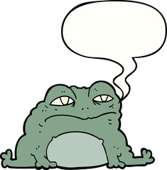 cartoon toad and speech bubble