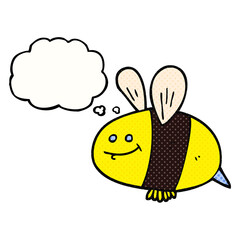 thought bubble cartoon bee