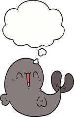 cute cartoon whale and thought bubble