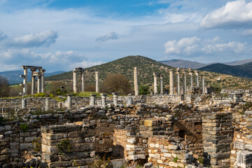 Obraz premium The ancient city of Aphrodisias. Archaeological and historical sites of modern Turkey