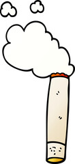 cartoon doodle cigarette