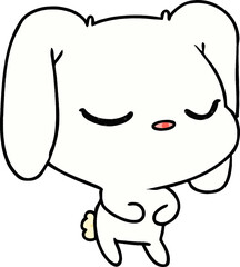 cartoon of cute kawaii bunny