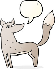 speech bubble cartoon wolf