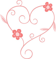 Natural decoration hand draw flat style