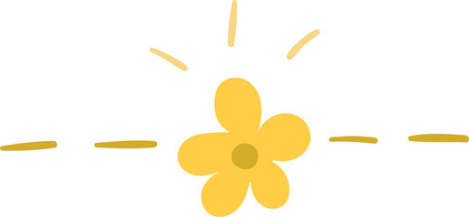 Natural decoration hand draw flat style