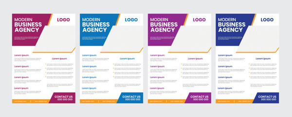 Marketing agency trendy prospectus/handout collateral professional flier/ geometric best clean leaflet/company background mag flyer template