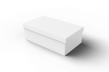 Fototapeta premium Half View of Shoe Box Transparent Background