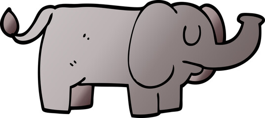 cartoon doodle funny elephant