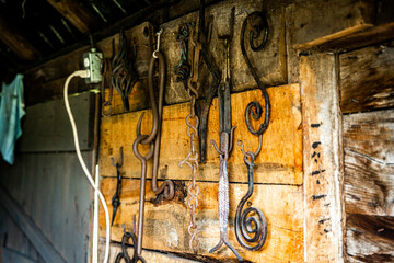 Old blacksmith tools