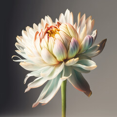 Fototapeta premium A Bouquet of Soft Hues: A Close-Up View of a Pastel Spring Flower. AI Generated Art.